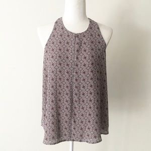 LOFT Outlet | Floral Draped Racerback Blouse *NWT*